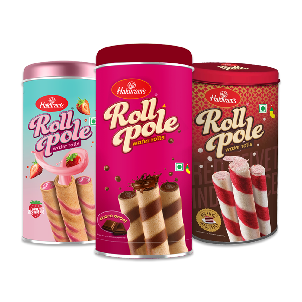 Roll Pole Strawberry, Chocolate and red Velvet
